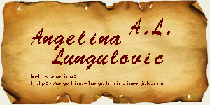 Angelina Lungulović vizit kartica